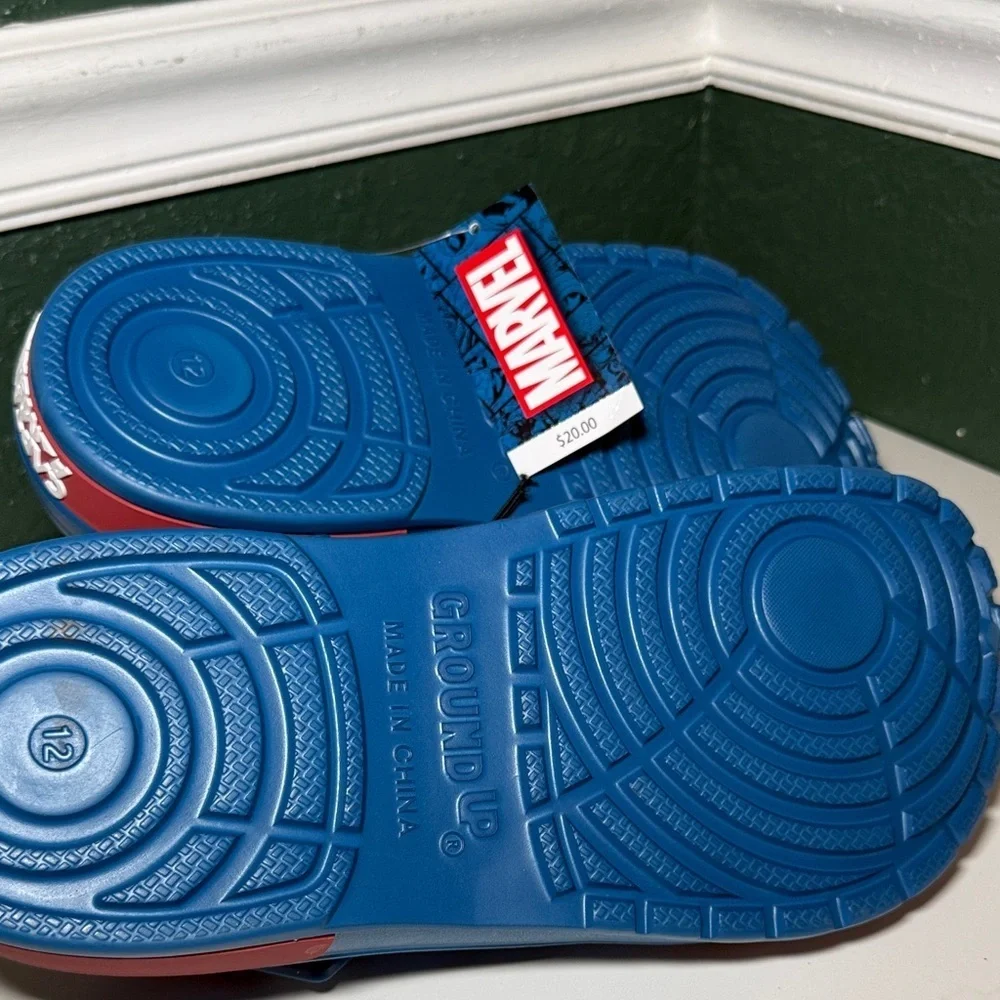 NEW! Marvel Captain America Men's Clog Slides Sandals Size 12 Shoes